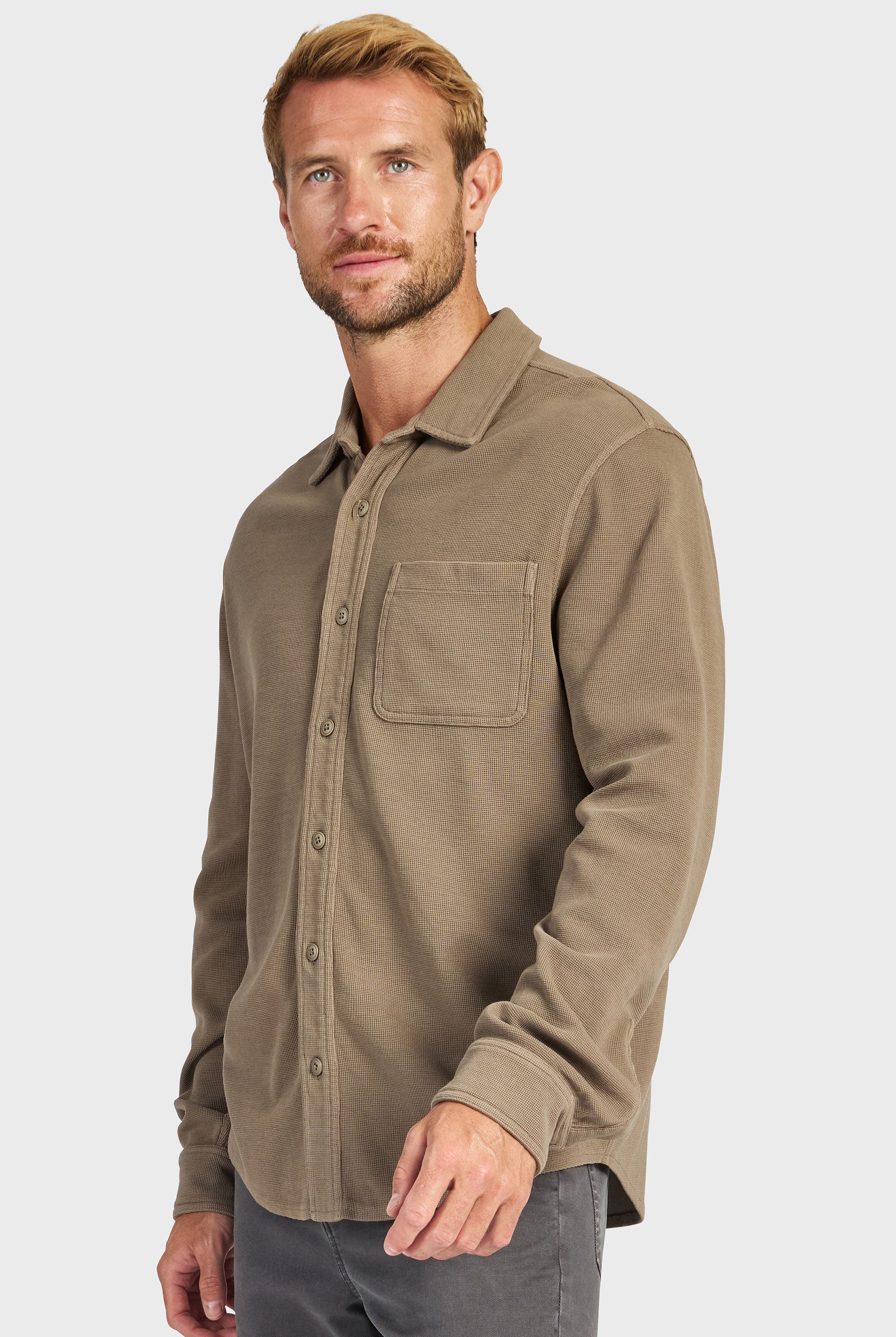 Carlos Cotton Waffle Shirt