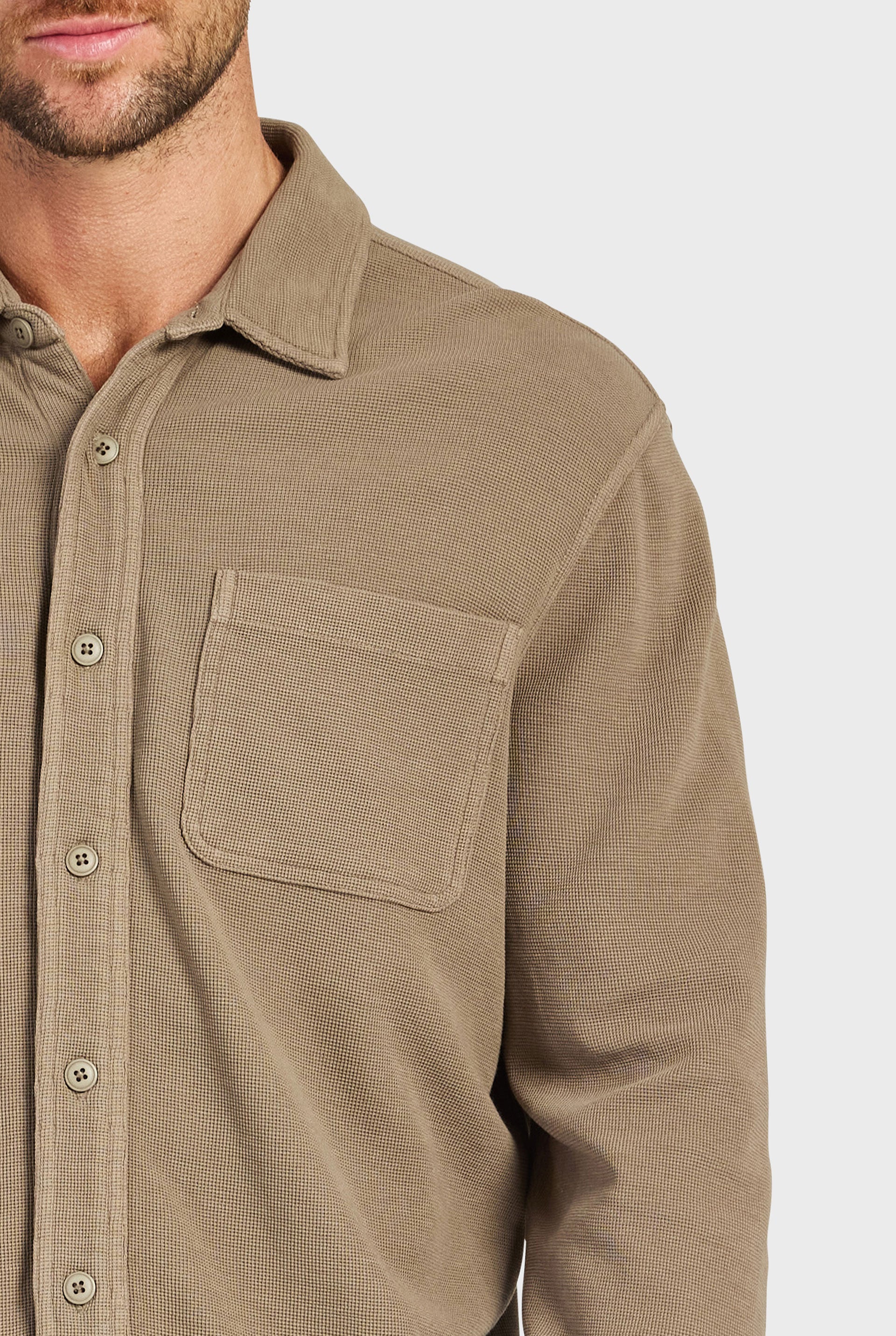 Carlos Cotton Waffle Shirt