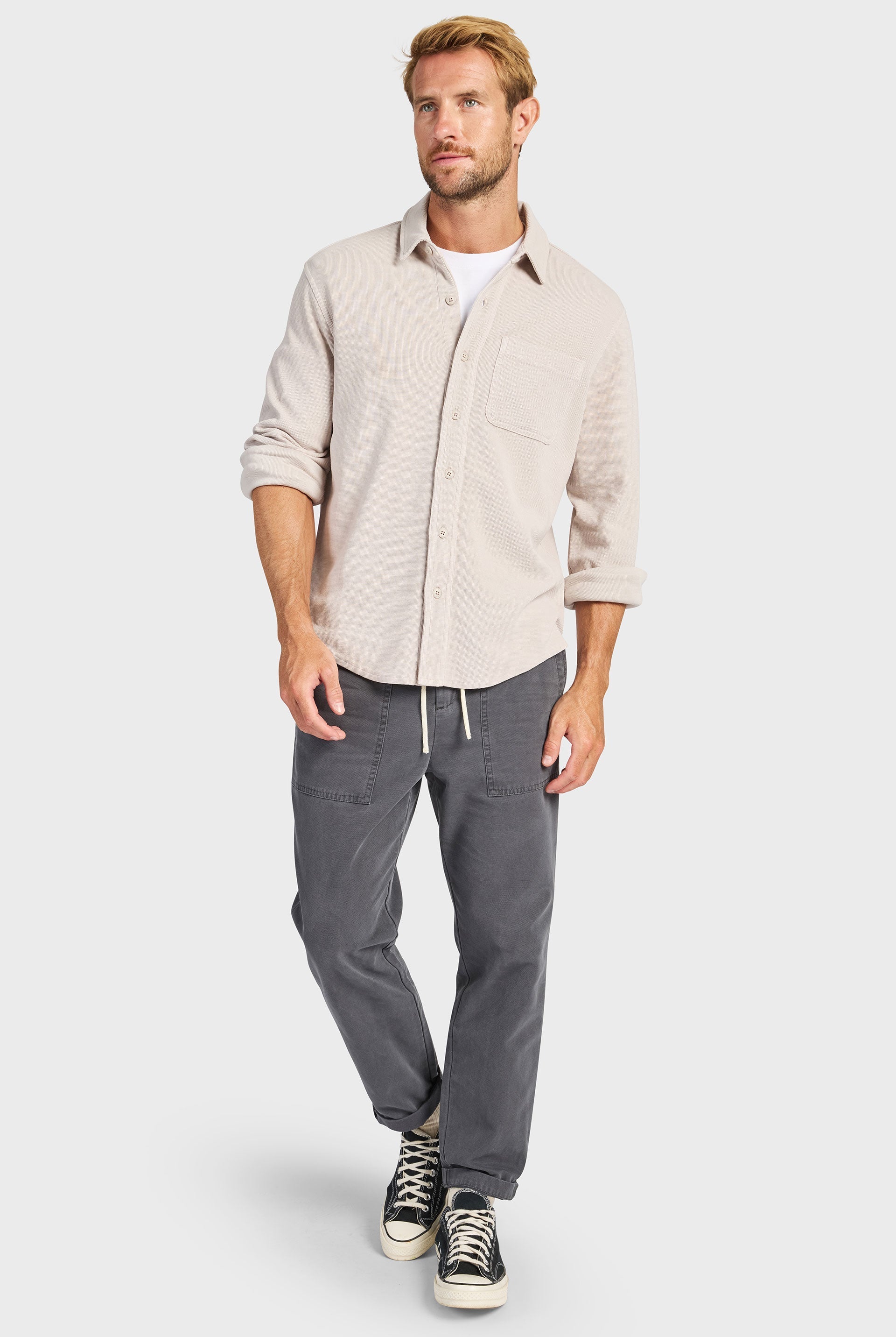 Carlos Cotton Waffle Shirt