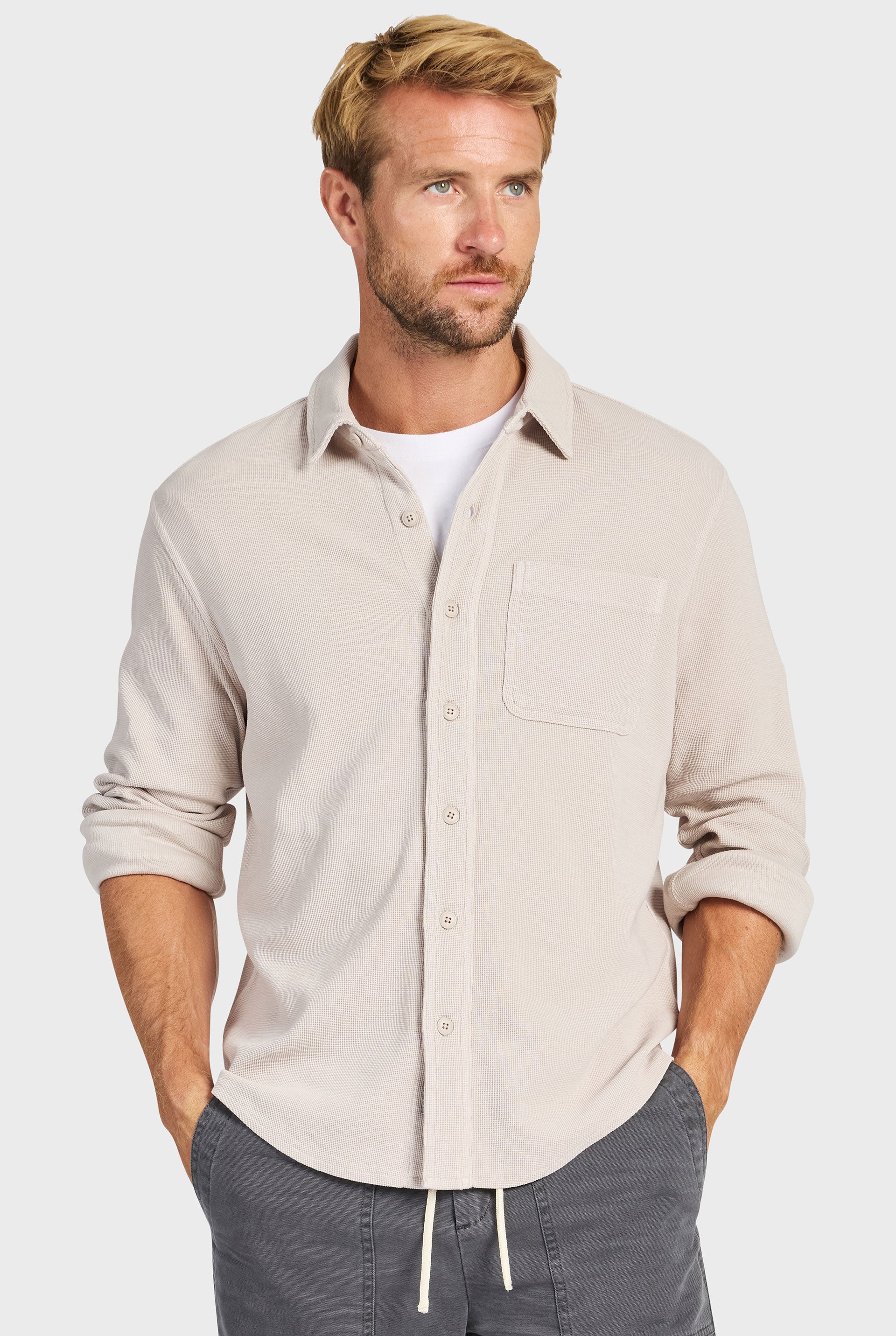 Carlos Cotton Waffle Shirt