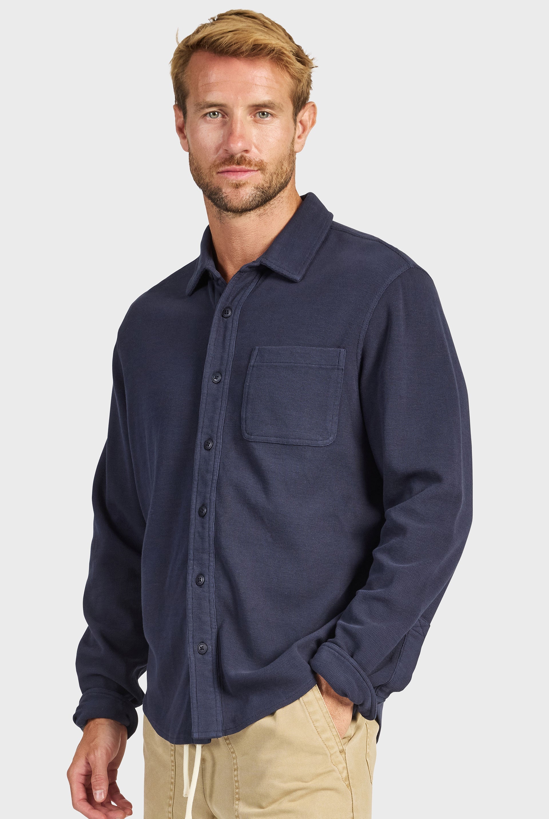 Carlos Cotton Waffle Shirt